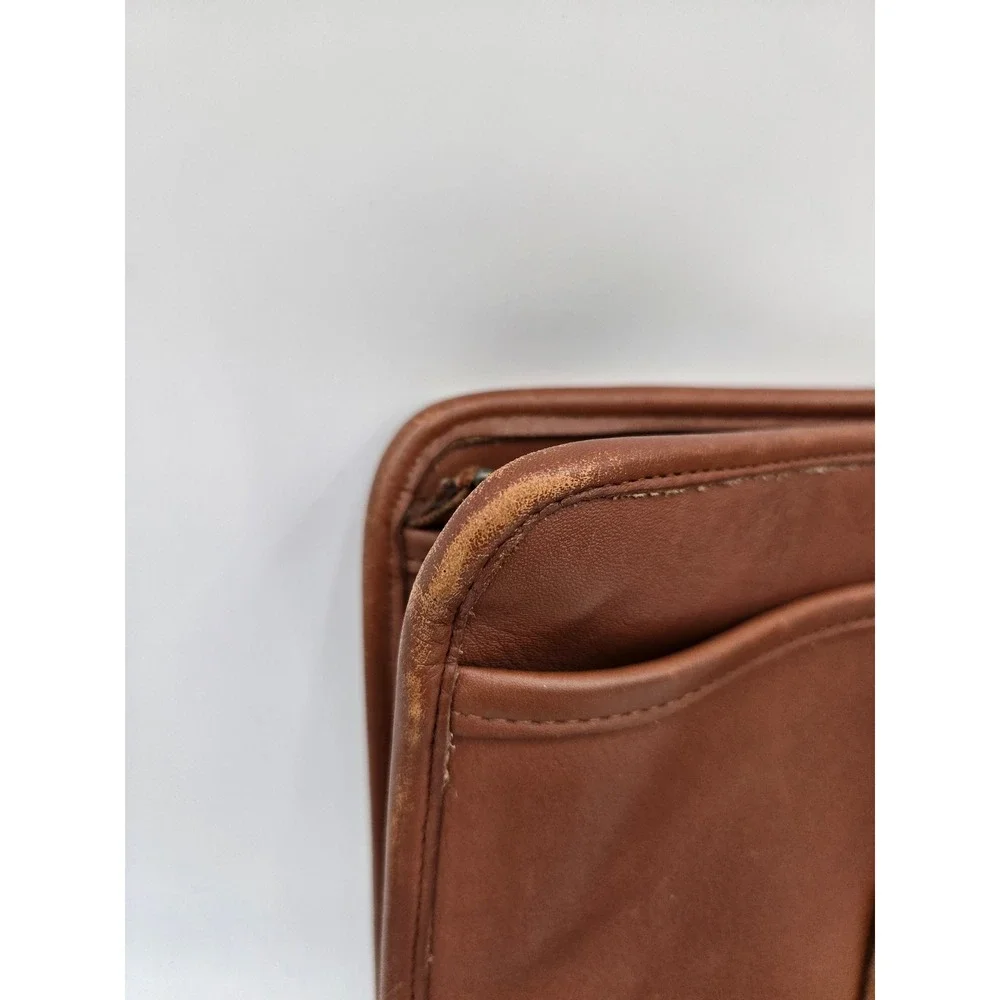 Vintage Coach Embassy Briefcase 5090‎ British Tan Leather Messenger Bag USA Made